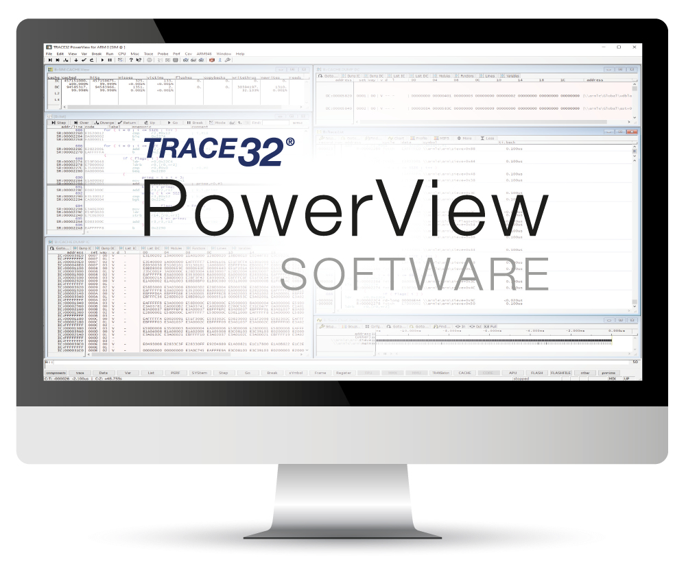 TRACE32 PowerView ソフトウェアローターバッハ